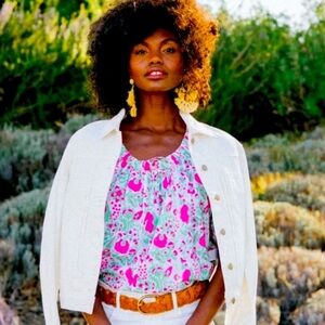 Tuckernuck Pomander Place Laurent White Denim Jacket